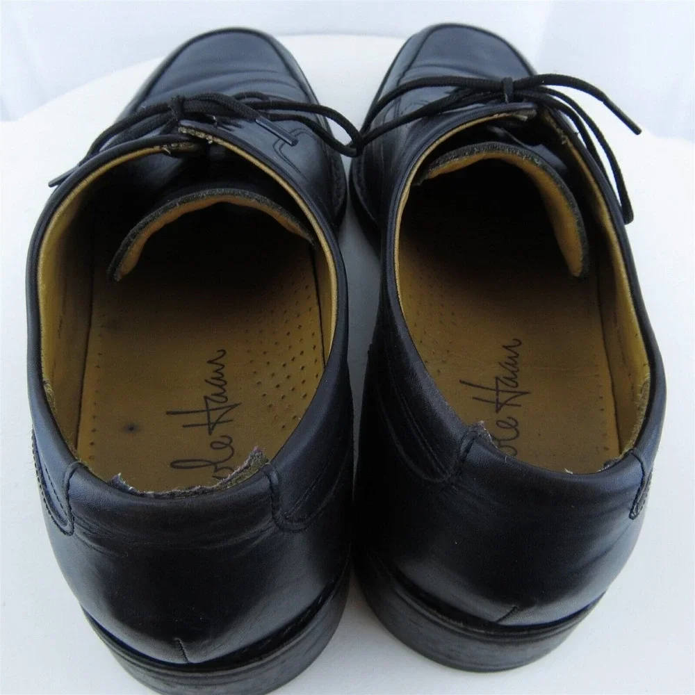 Cole Haan Men Derby Oxfords Shoes Black‎ Lace Up Size 9.5 Medium (D, M)